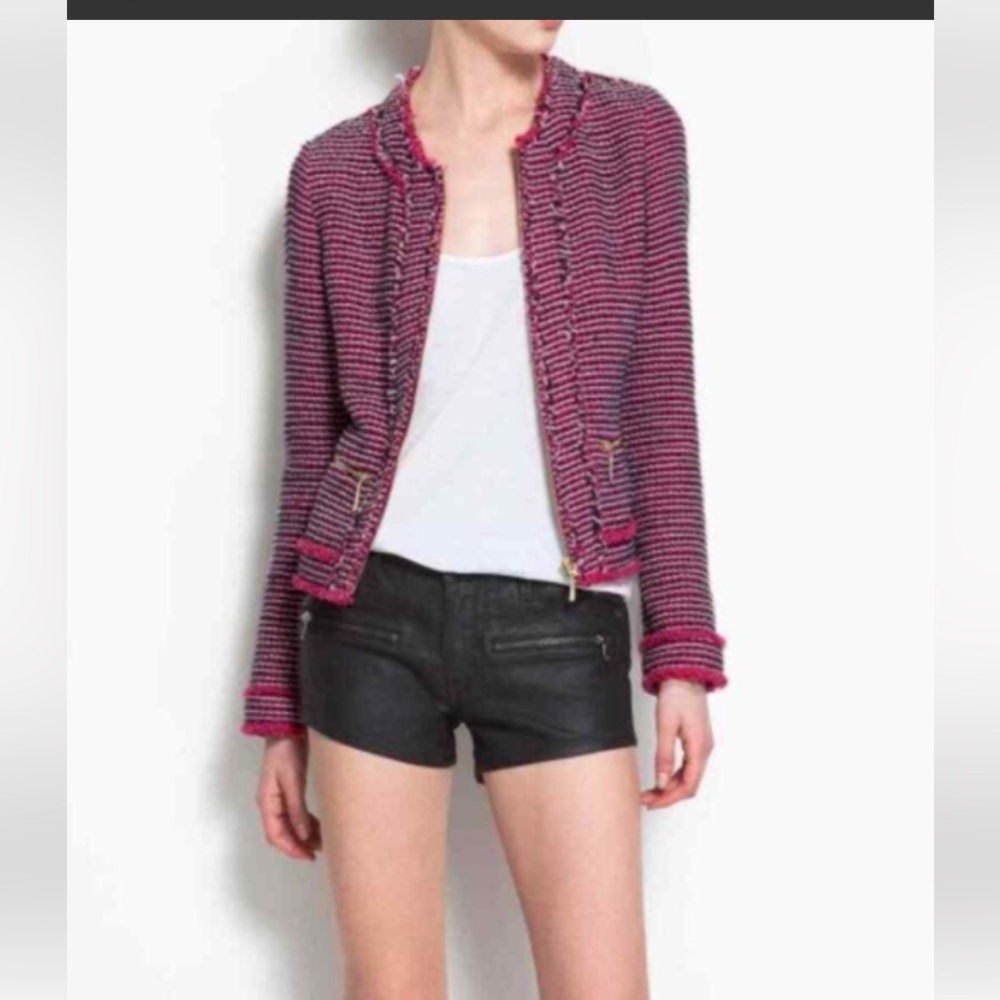 Zara Basic - cropped jacket 🌺🌷spring 2025 tend alert  🌺